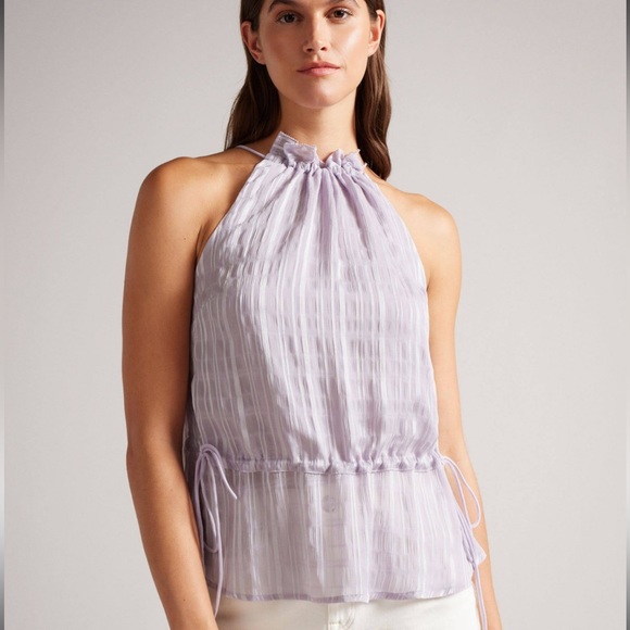 Ted Baker Tops - NWT Ted Baker Cliara Halter Top with Drawstring Waist Size 0 - XS